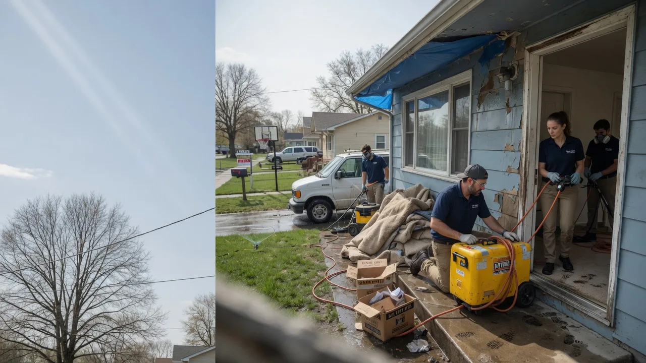 Basement Flood Cleanup in Kansasville, WI near me